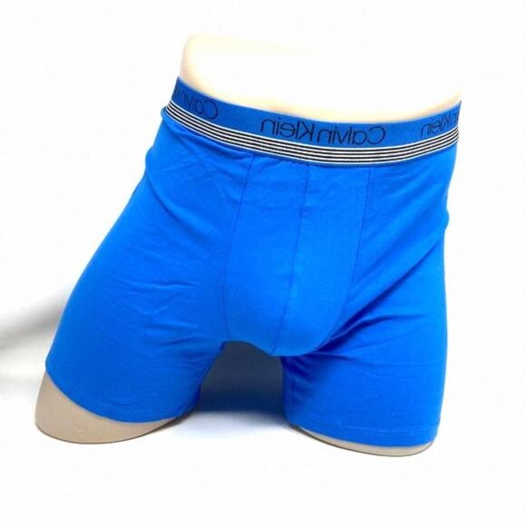 💖MEGA SALE💖Calvin Klein Classic Boxer Briefs Blue Grey NB2730903 Men's Pack 3 - Picture 2 of 9
